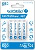 4x dobíjecí baterie everActive R03/AAA Ni-MH 1050 mAh