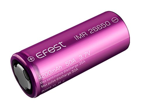 Efest Purple IMR 26650 s 4200mAh, 3,7V, Li-Ion baterií