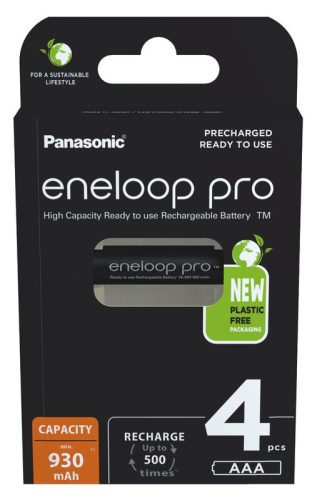 4 x Panasonic Eneloop R03/AAA 930mAh Ni-MH BK-4HCDE-2BE Dobíjecí baterie