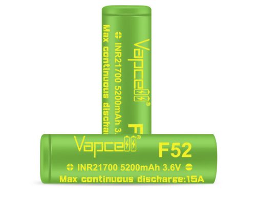  Vapcell F52 21700 5200mah 15A  dobíjecí li-ion batérie