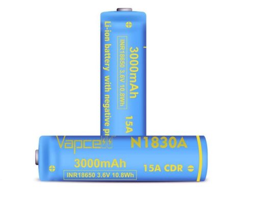 Vapcell N1830A 18650 3000mah chráněná a velkokapacitní dobíjecí li-ion baterie